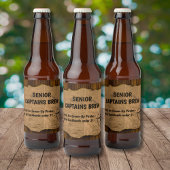 Senior Captain Brew Bierflaschenetikett