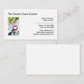 Senior Care Facility Modern Visitenkarte (Vorne/Hinten)