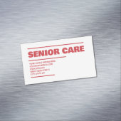 Senior Care Magnetische Visitenkarte (Beispiel)