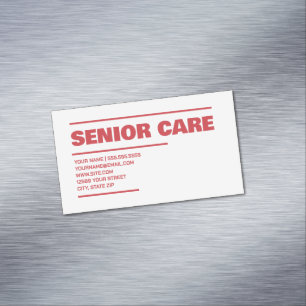 Senior Care Magnetische Visitenkarte