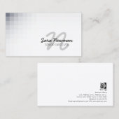 Senior Caregiver Services Violet Cursive Monogram Visitenkarte (Vorne/Hinten)