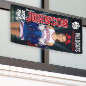 Senior Cheer Custom Cheerleading Team Photo Banner (Äußeres Gebäude)