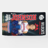Senior Cheer Custom Cheerleading Team Photo Banner (Horizontal)