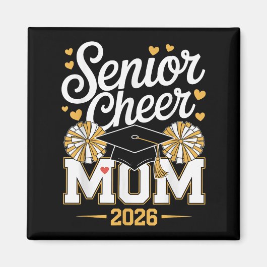 Senior Cheer Mama Cl von 2026 Magnet (Vorne)