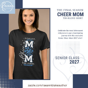 Senior-Cheer-Mom-2027-Shirt für Damen aus Tri-Blen T-Shirt