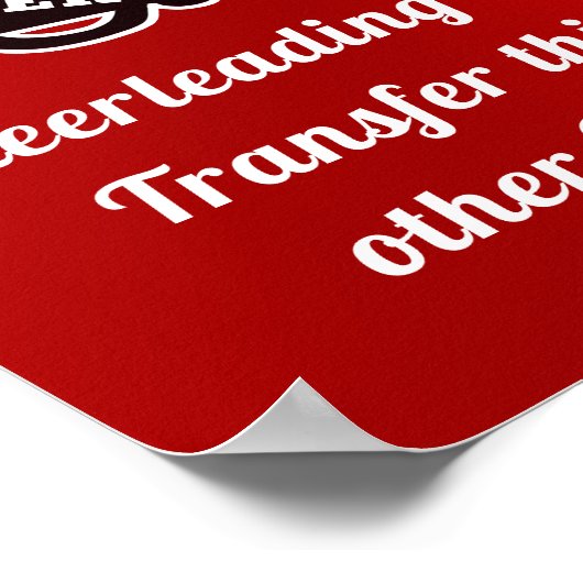 Senior Cheer Posters, Cheer Team Posters Poster (Ecke)