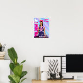 Senior Cheer Team Cheerleader Photo Iridescent Poster (Heimbüro)