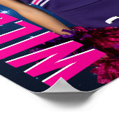 Senior Cheer Team Cheerleading Star Photo Sports Poster (Ecke)