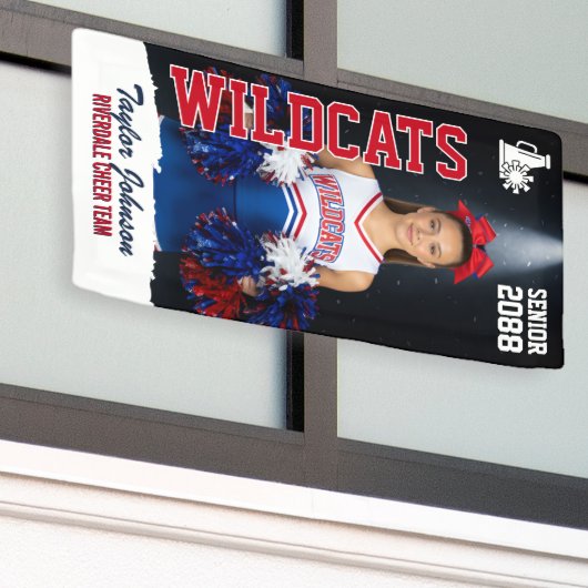 Senior Cheer Team Custom Sports Cheerleader Photo Banner (Äußeres Gebäude)