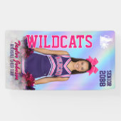 Senior Cheer Team Custom Sports Photo Cheerleading Banner (Horizontal)