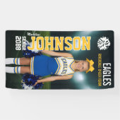 Senior Cheerleader Custom Cheer Team Photo Banner (Horizontal)