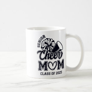 Senior Cheerleader Mama Cheer Cl of 2025 Abschluss Kaffeetasse