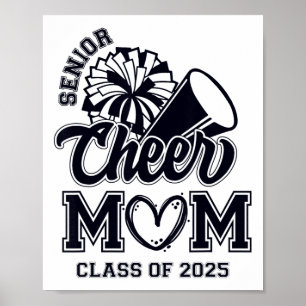 Senior Cheerleader Mama Cheer Cl of 2025 Abschluss Poster