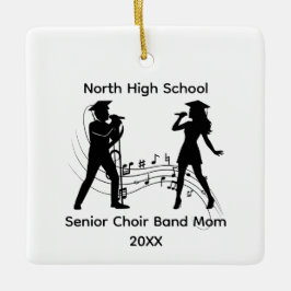Senior-Chor-Band-Mama-Musiknoten Keramikornament