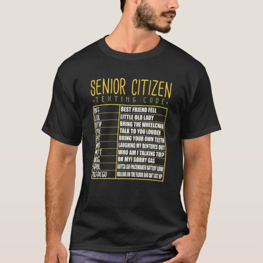 Senior Citizen Sims Code Cool Opa Oma T-Shirt (Vorderseite)