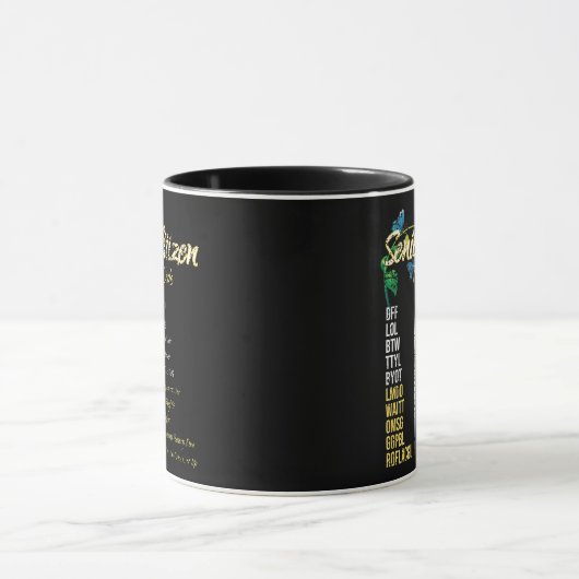 Senior Citizen Sims Code Funny Grandpa Tasse (Zentrum)