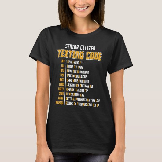Senior Citizen Sims Code Opa Birthday Par T-Shirt (Vorderseite)