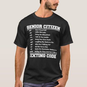 Senior Citizen Sims Code Retirement Old Man T-Shirt