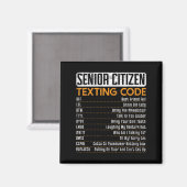 Senior Citizen Simst Code für einen Großvater oder Magnet (Vorderseite/Rückseite)