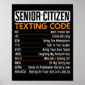 Senior Citizen Simst Code für einen Großvater oder Poster (Vorne)