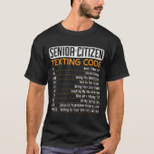 Senior Citizen Simst Code für einen Großvater oder T-Shirt (Vorderseite)
