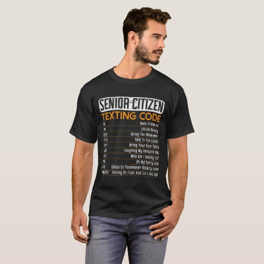Senior Citizen Simst Code für einen Großvater oder T-Shirt (Vorne ganz)
