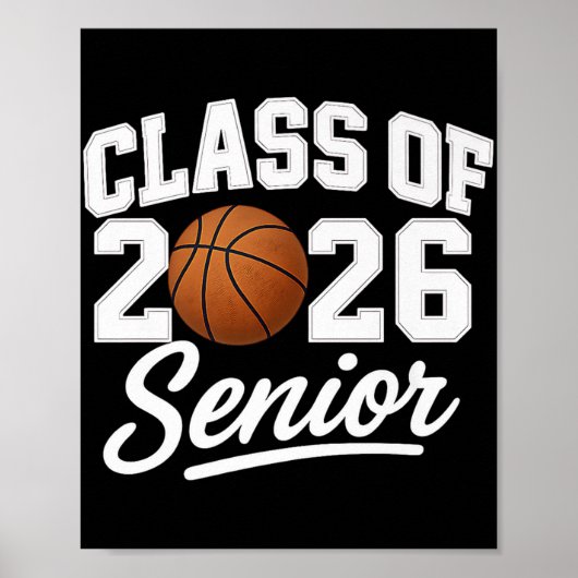 Senior Cl 2026 Basketball Champion School Spirit A Poster (Vorne)