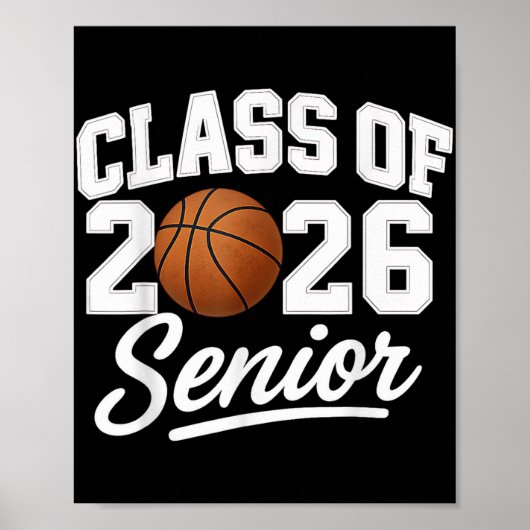 Senior Cl 2026 Basketball Champion School Spirit A Poster (Vorne)