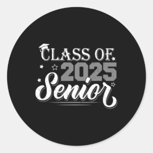 Senior CL of 2025 Abschluss CK to School Senior 2 Runder Aufkleber