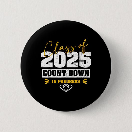 Senior CL of 2025 Countdown to Abschluss Matching Button (Vorderseite)