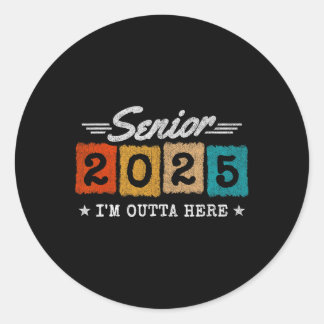 Senior Cl of 2025 - Senior Abschluss 2025 - Senio Runder Aufkleber