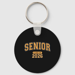 Senior CL of 2026 Abschluss Arched Orange Letters Schlüsselanhänger