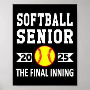 Senior Cl von 2025 Softll Senior Night Abschlussfe Poster