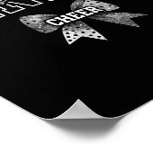Senior Cl von 2026 Cheerleading Coquette Bow Absch Poster (Ecke)