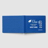 Senior Class 2021 Blue Abschluss Guest Book Gästebuch (Voll)