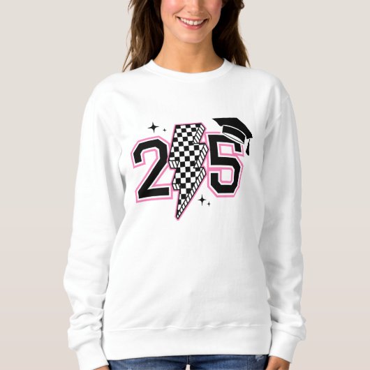 Senior Class 2025 Retro Abschluss Senior Tshirt (Vorderseite)