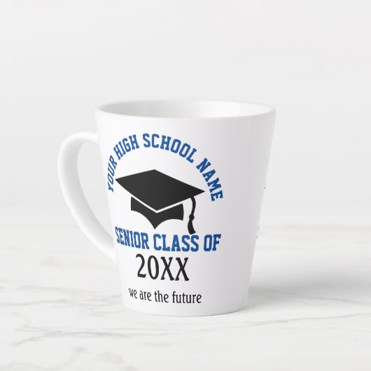 Senior Class 20XX Latte-Tasse Milchtasse (Linke Ecke)