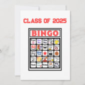 Senior Class Bingo Einladung (Vorderseite)