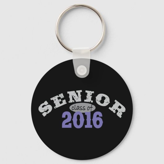 Senior Class of 2016 Lila Schlüsselanhänger (Vorderseite)