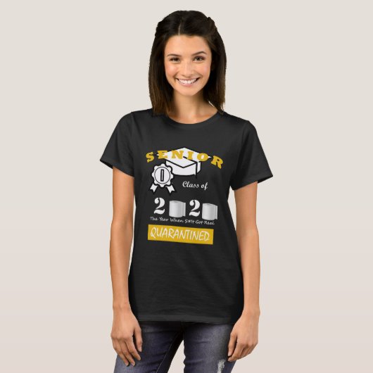 Senior Class of 2020 Quarantine Abschluss T - Shir T-Shirt (Vorne ganz)