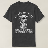 Senior Class of 2023 Countdown to Abschluss Gift T-Shirt (Design vorne)