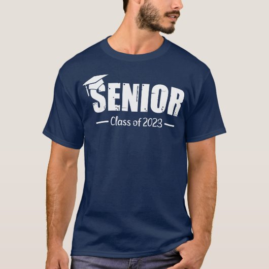 Senior class of 2023 graduation cap girl T-Shirt (Vorderseite)