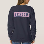 Senior Class of 2024 Gingham Abschluss Sweatshirt (Rückseite)