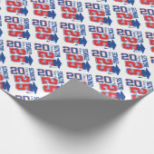 Senior Class of 2025 Abschluss Design Geschenkpapier (Ecke)