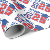 Senior Class of 2025 Abschluss Design Geschenkpapier (Rolleneckpunkt)