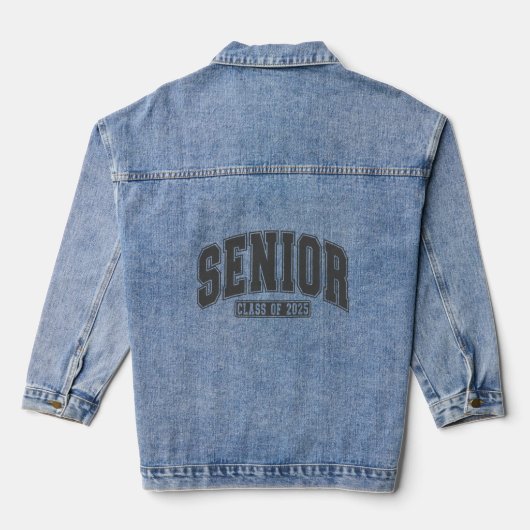 Senior Class of 2025 Bold Blackout Jeansjacke (Rückseite)