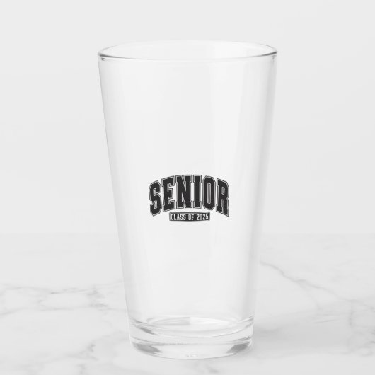 Senior Class of 2025 Class of 2025 Abschluss Glas (Vorderseite)