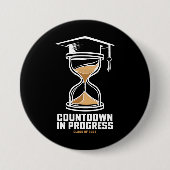 Senior Class of 2025 Countdown to Abschluss Gift Button (Vorderseite)