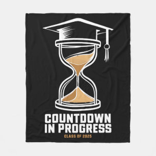 Senior Class of 2025 Countdown to Abschluss Gift Fleecedecke