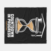 Senior Class of 2025 Countdown to Abschluss Gift Fleecedecke (Vorderseite (Horizontal))